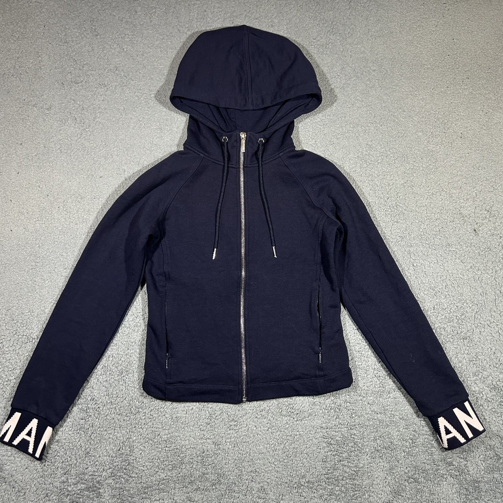Armani Exchange Navy Blue Zip Up Hoodie Women's Small #1837